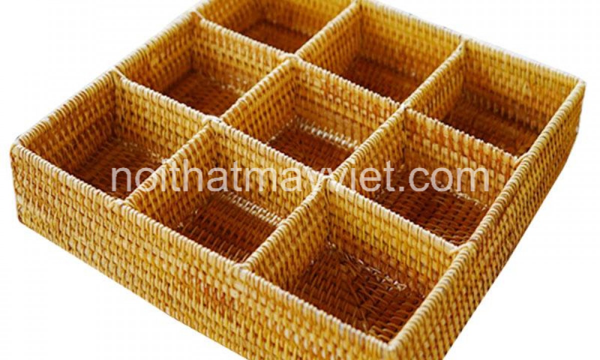 Khay Đựng Đồ Mây Tre KDMT0018